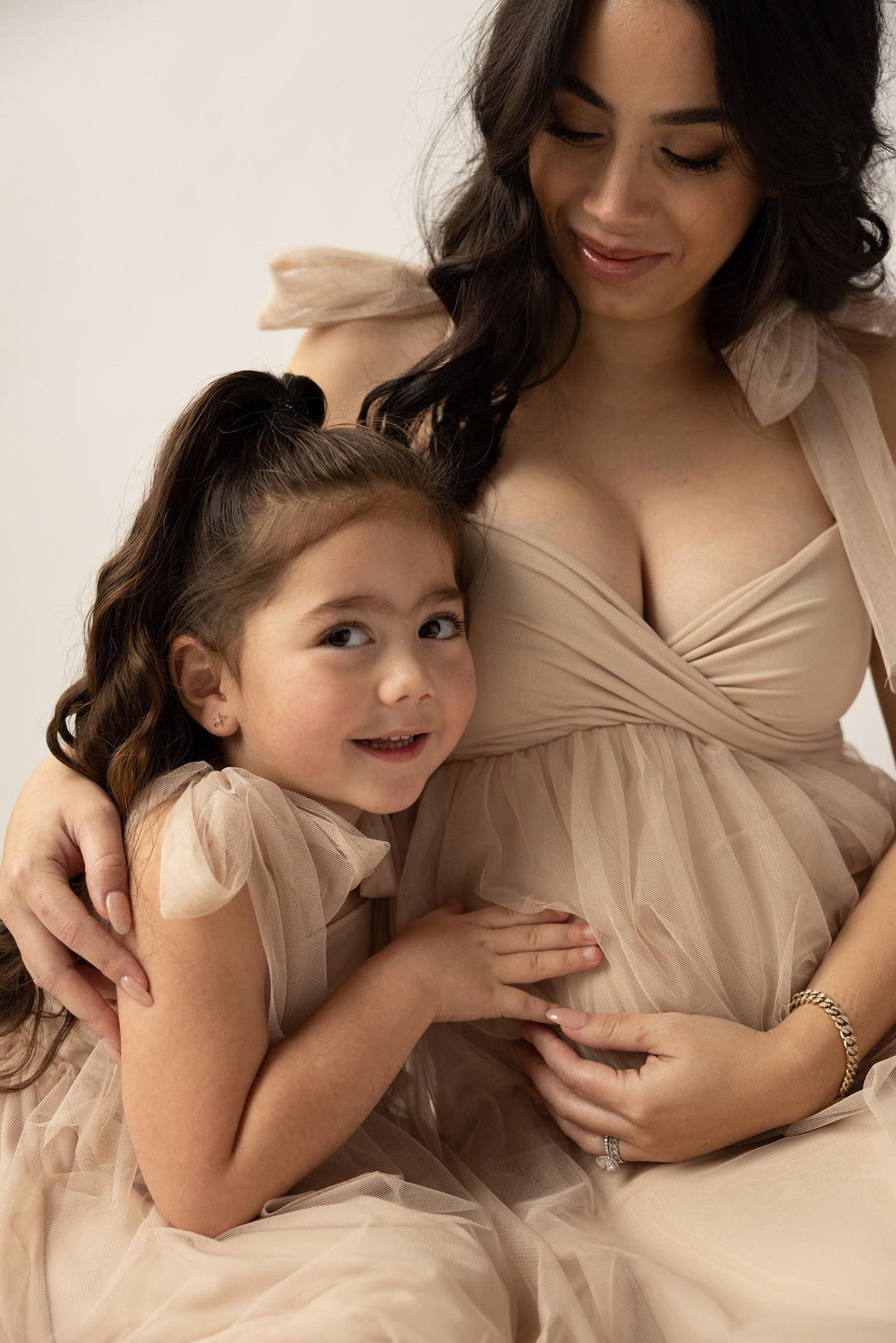 Hannah Gown Sweetheart Top Maternity Dress.