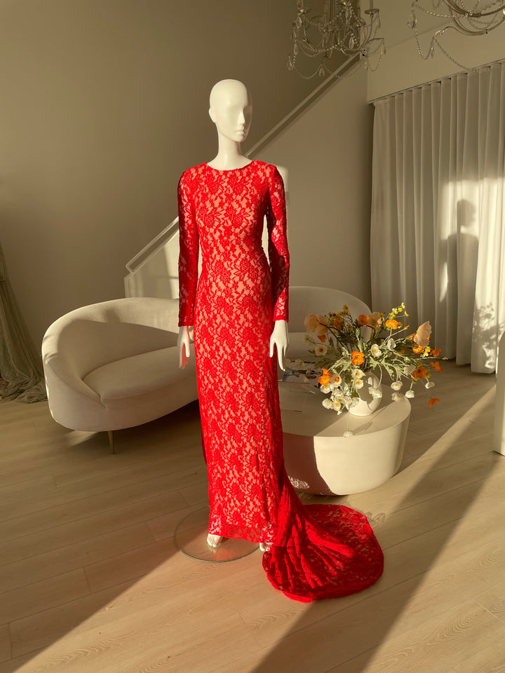 Lace Maternity Dress - Photoshoot & Baby Shower Dress - Clearance.