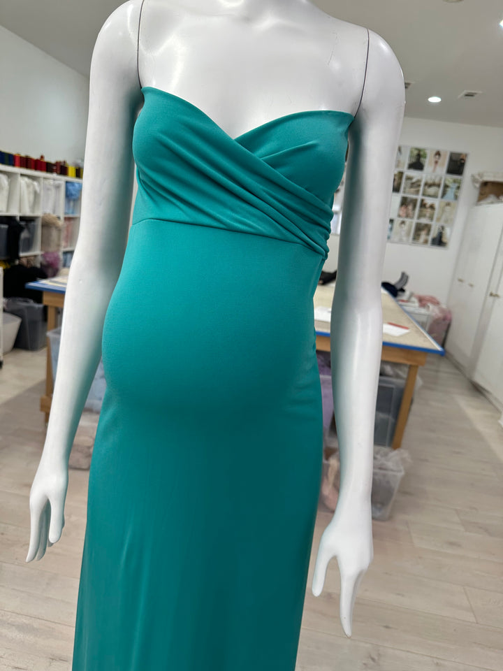 Teal fitted dress Large