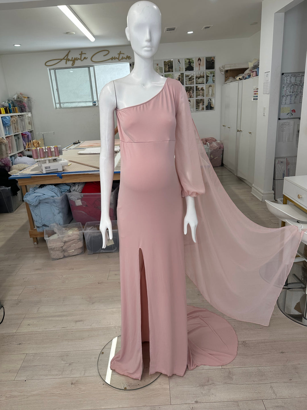 Dusty Pink One Shoulder Medium Dusty Pink One Shoulder Medium
