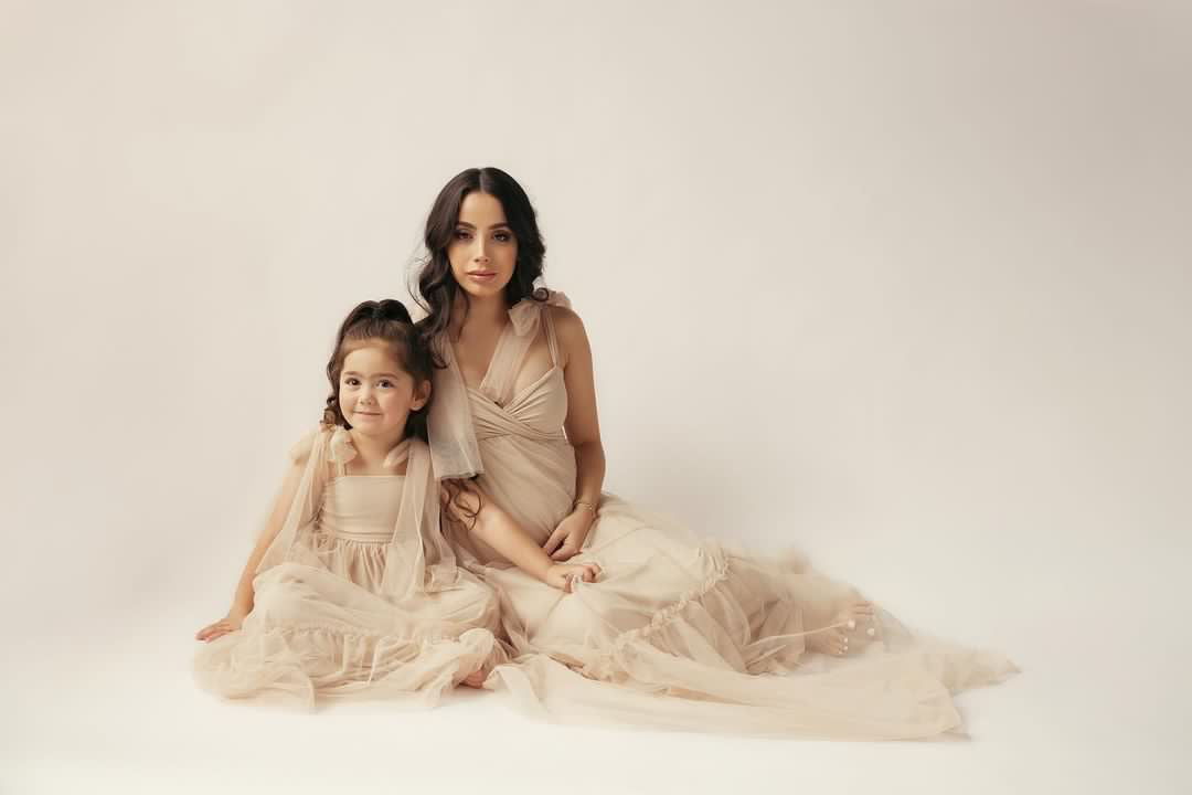 Hannah Gown Sweetheart Top Maternity Dress.