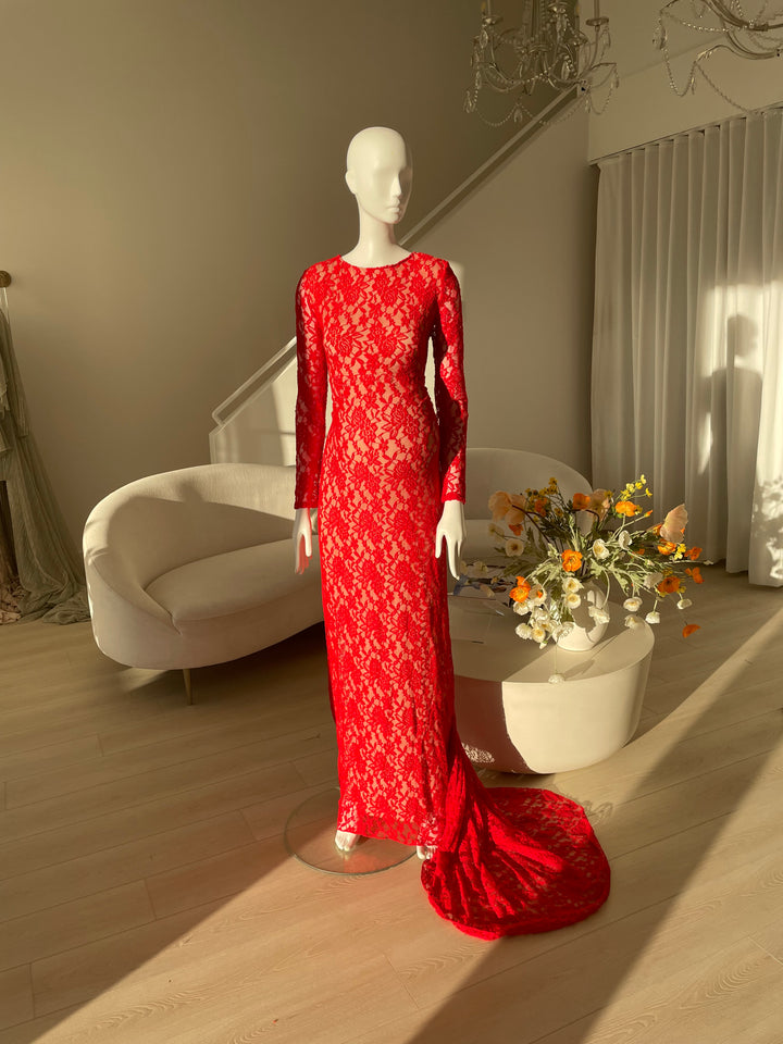 Lace Maternity Dress - Photoshoot & Baby Shower Dress - Clearance.