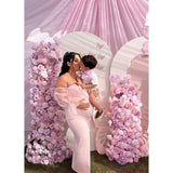 Organza Sleeved Maternity Gown