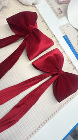 Velvet bow.