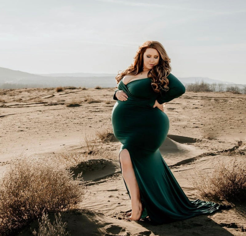 Plus Size Maternity Photoshoot Dresses & Gowns
