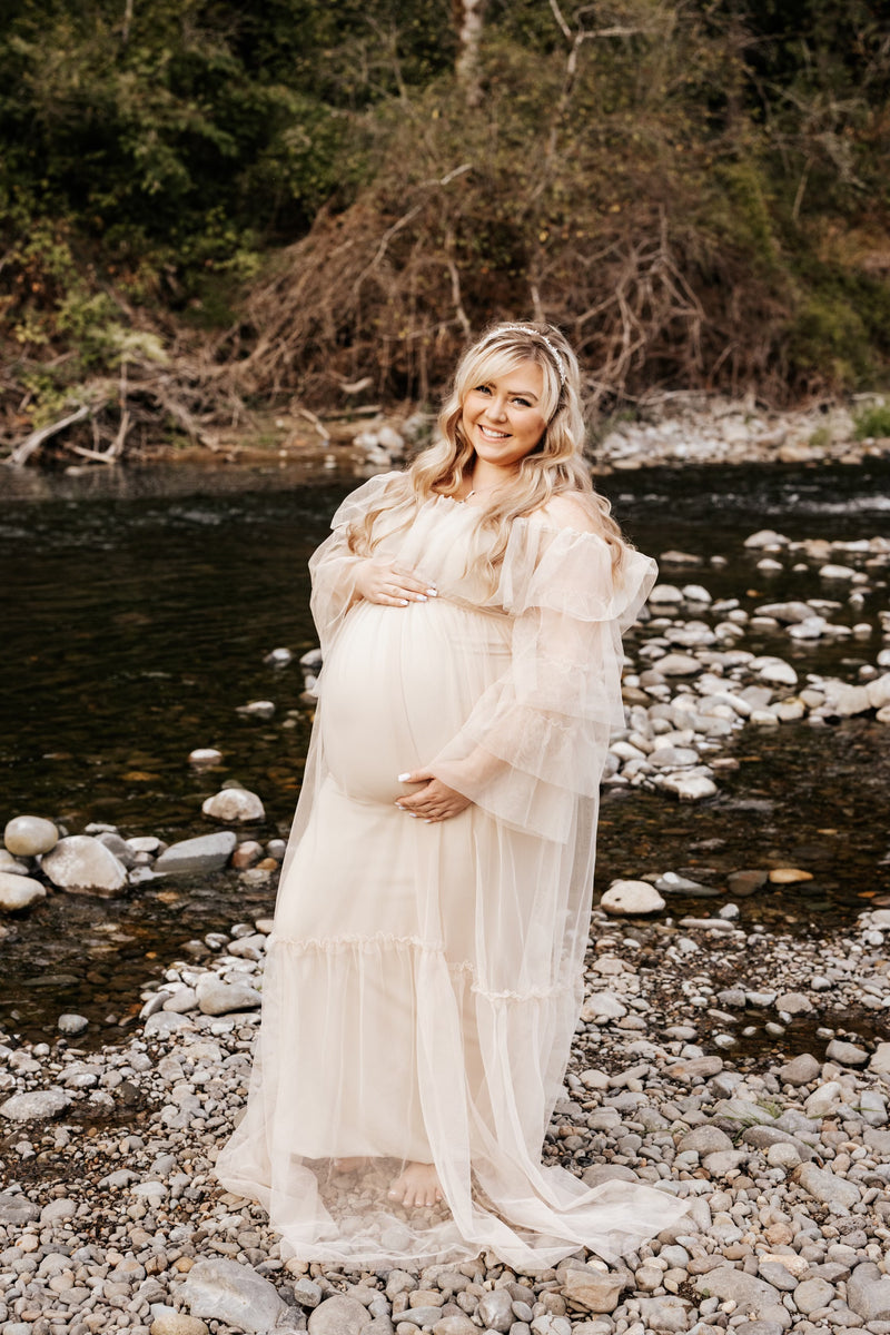 New! Tulle Maternity Dress – ANYUTA COUTURE