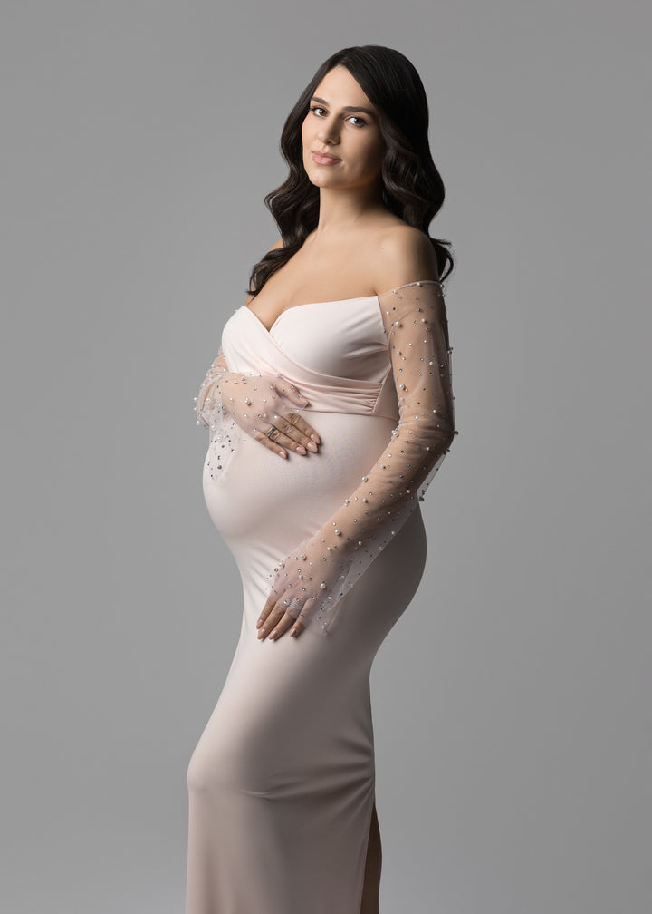 Elle Maternity Baby Shower Dress.
