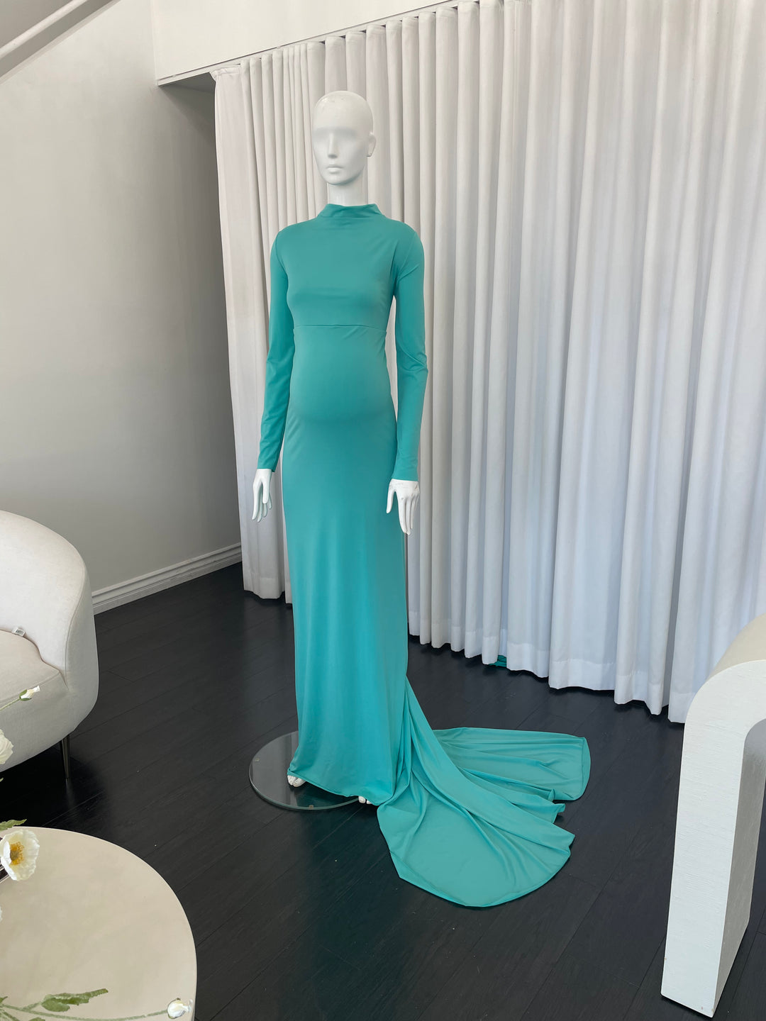 Tiffany Blue Turtleneck ANYUTA COUTURE Tiffany Blue Turtleneck ANYUTA COUTURE