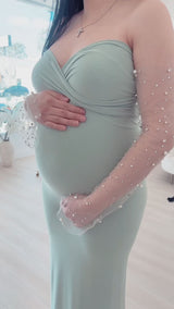 Elle Maternity Baby Shower Dress