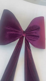 Velvet bow.