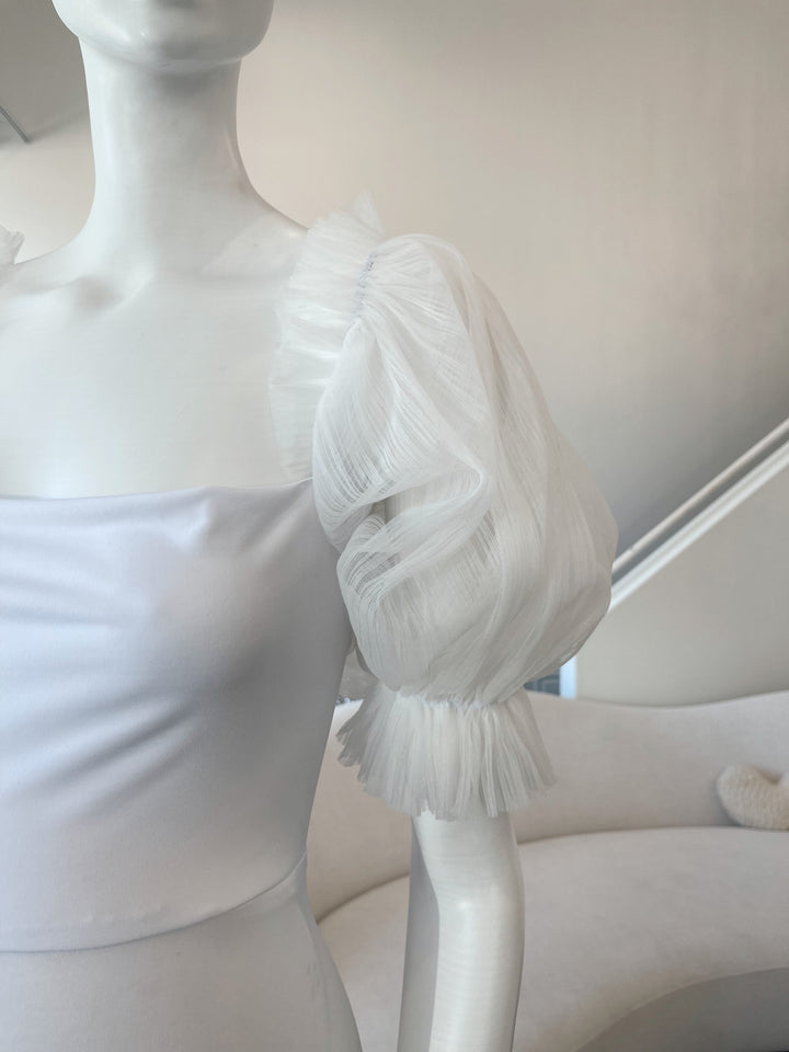 White flowy dress xs-m