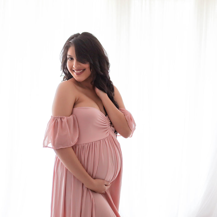 New! Lilly Butterfly Sleeved Flowey gown - ANYUTA  COUTURE