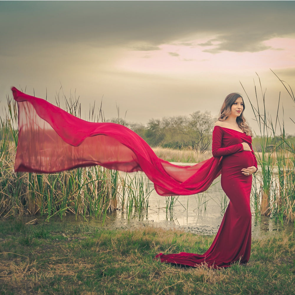 Sona gown with chiffon - ANYUTA  COUTURE