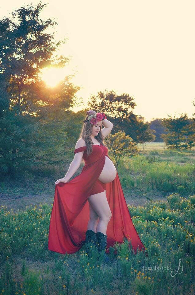 Open Belly Gown with Shorts - ANYUTA  COUTURE