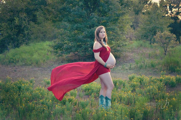 Open Belly Gown with Shorts - ANYUTA  COUTURE