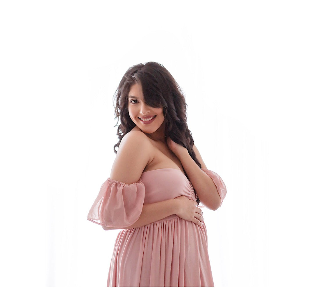 New! Lilly Butterfly Sleeved Flowey gown - ANYUTA  COUTURE