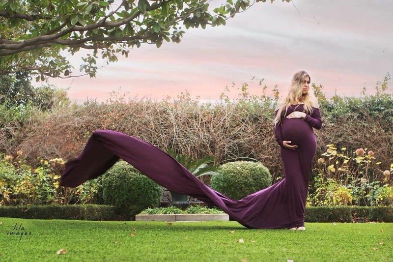 Extended train  Maternity gown - ANYUTA  COUTURE
