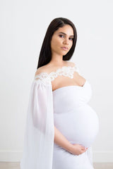 Diana Cape Gown Maternity Dress