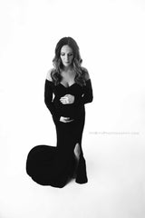 Sona Gown Maternity Dress with Slit
