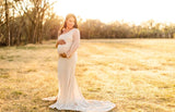 One Shoulder Maternity Gown