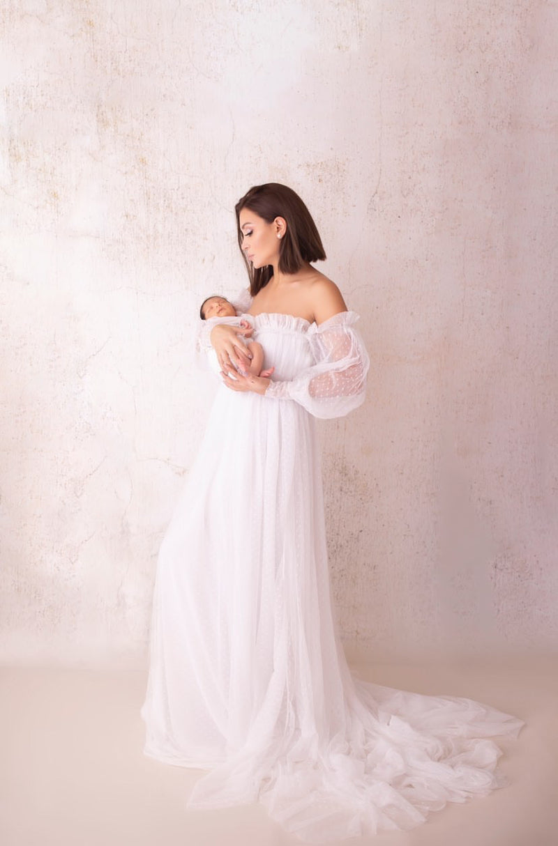 Chandler Flowy Maternity Gown – ANYUTA COUTURE