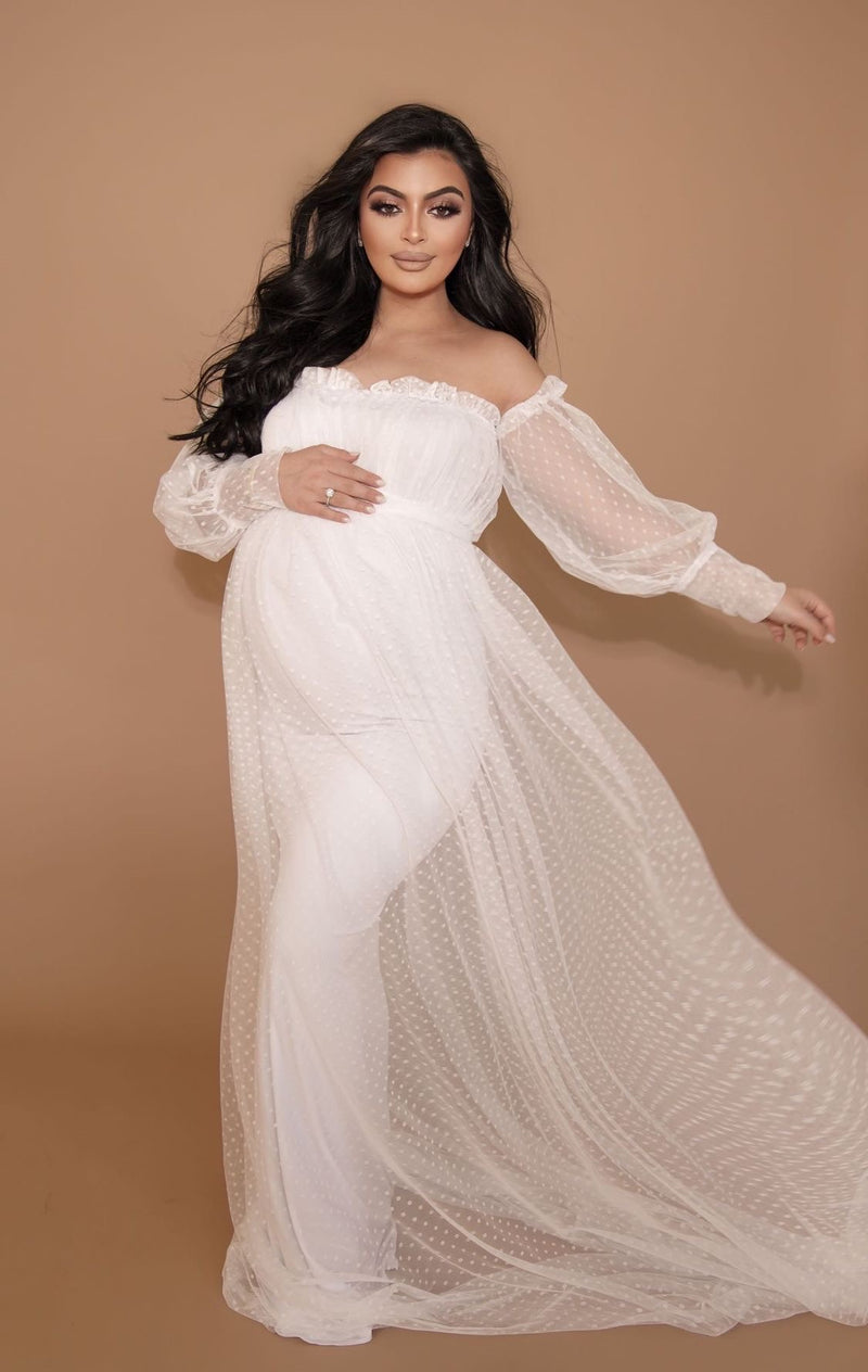 Pearl Maternity Gown – ANYUTA COUTURE