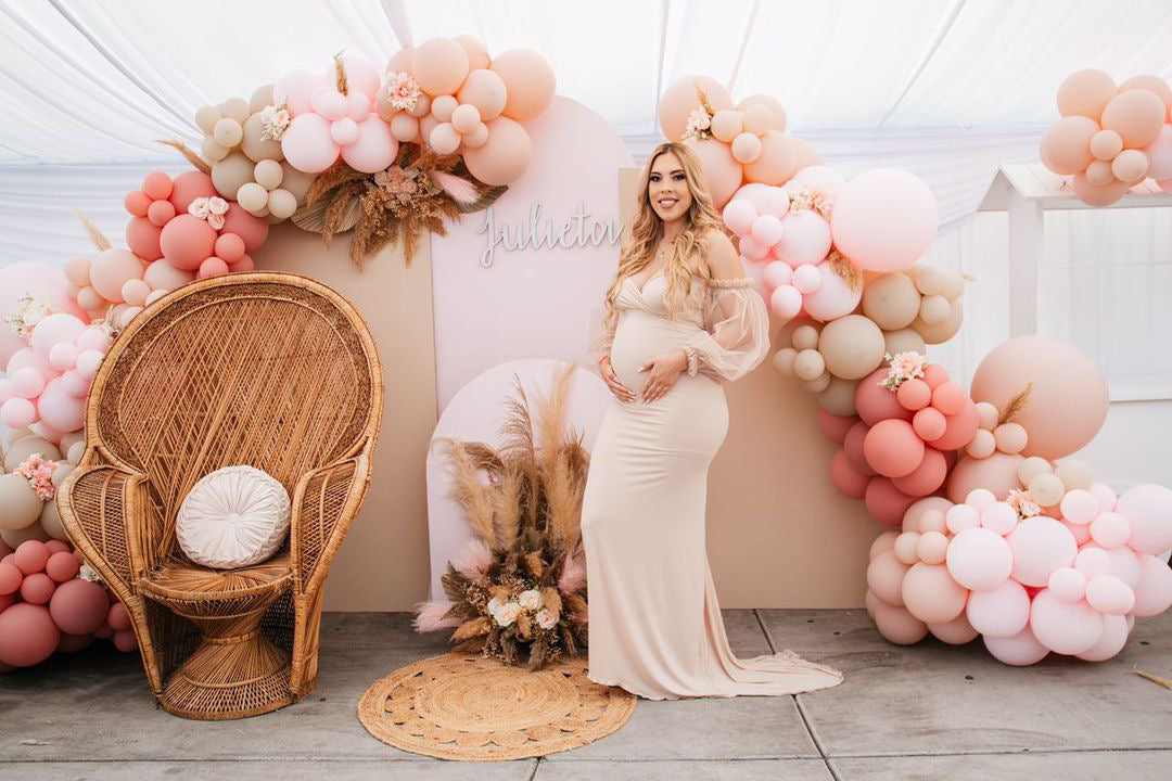 gold baby shower dress Krysten Dress