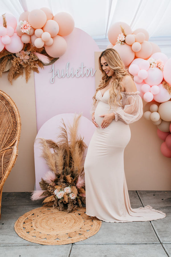 Krysten Gown Baby Shower Maternity Dress