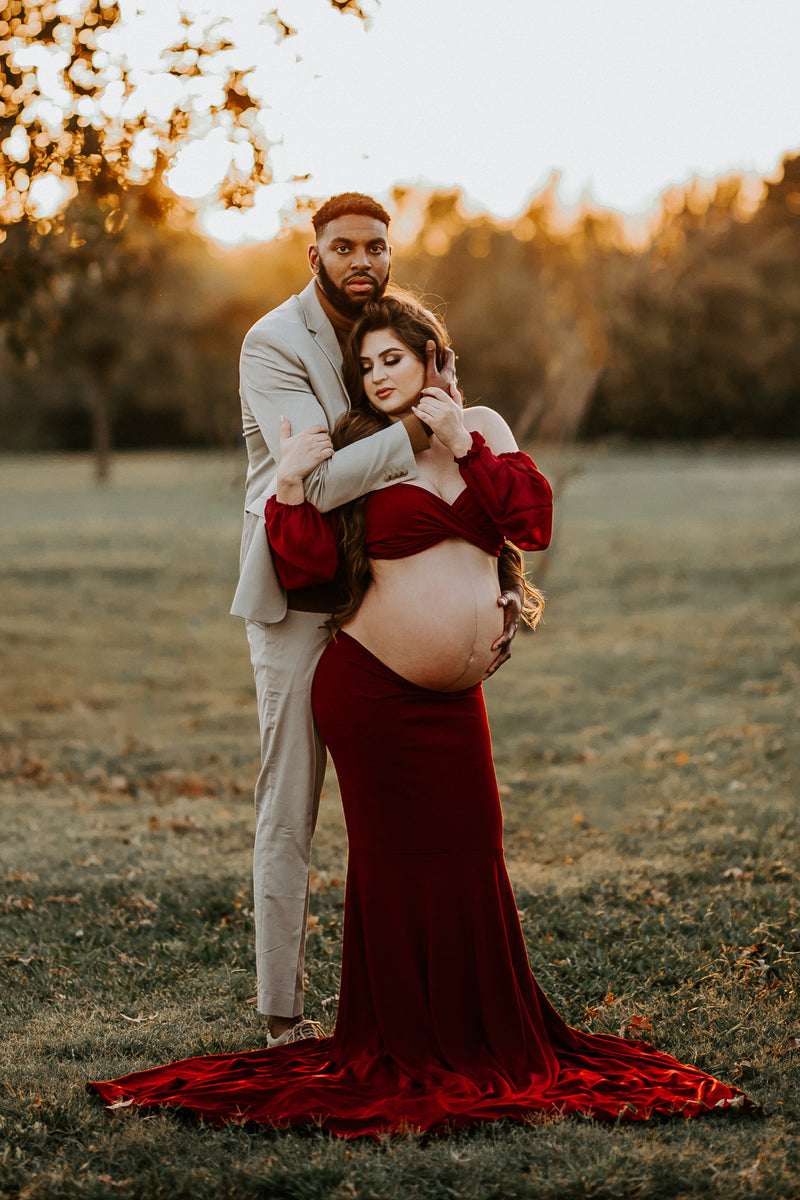Convertible Maternity Gown -Two Gowns In One